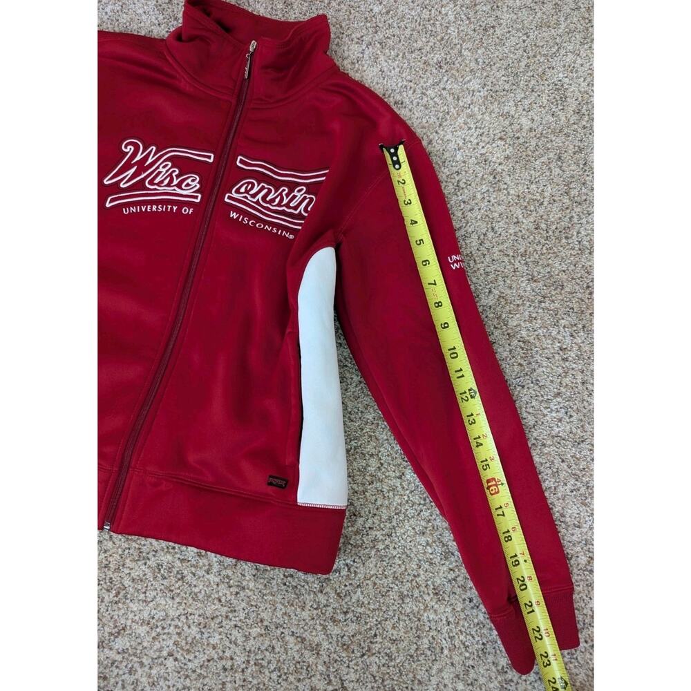 VINTAGE Jansport University Of Wisconsin Badgers Full Zip Jacket Womens Large - Picture 8 of 8